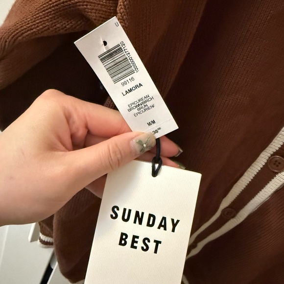 Sunday Best Lamora Cardigan-Size M-Epicurean Brown-NWT - Picture 4 of 9